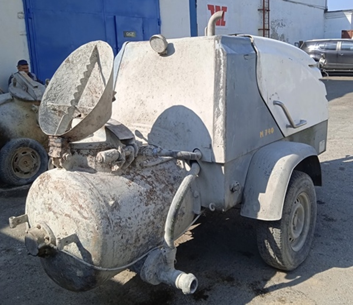 Растворонасос пневмонагнетатель Putzmeister 740D купить Б/У в ...