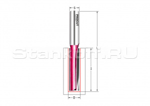 Фреза пазовая с врезным зубом Z2+1 D=12x30x90 S=8 PROCUT 105836P