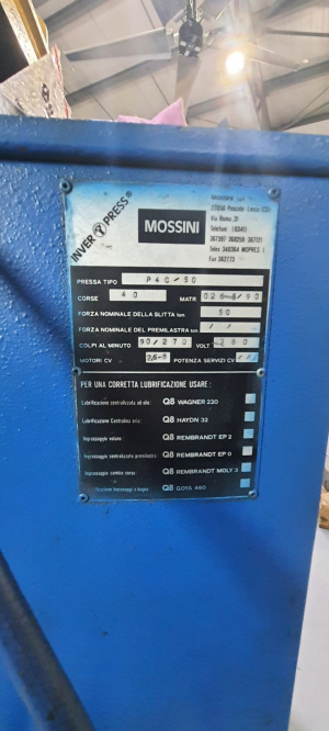 Пресс автомат MOSSINI