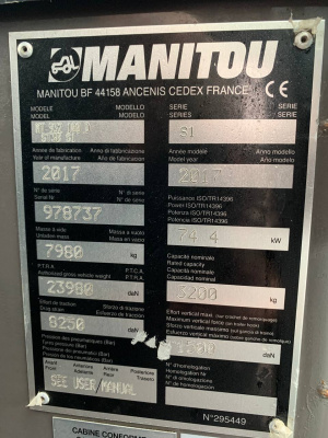 Телескопический погрузчик Manitou MT 932