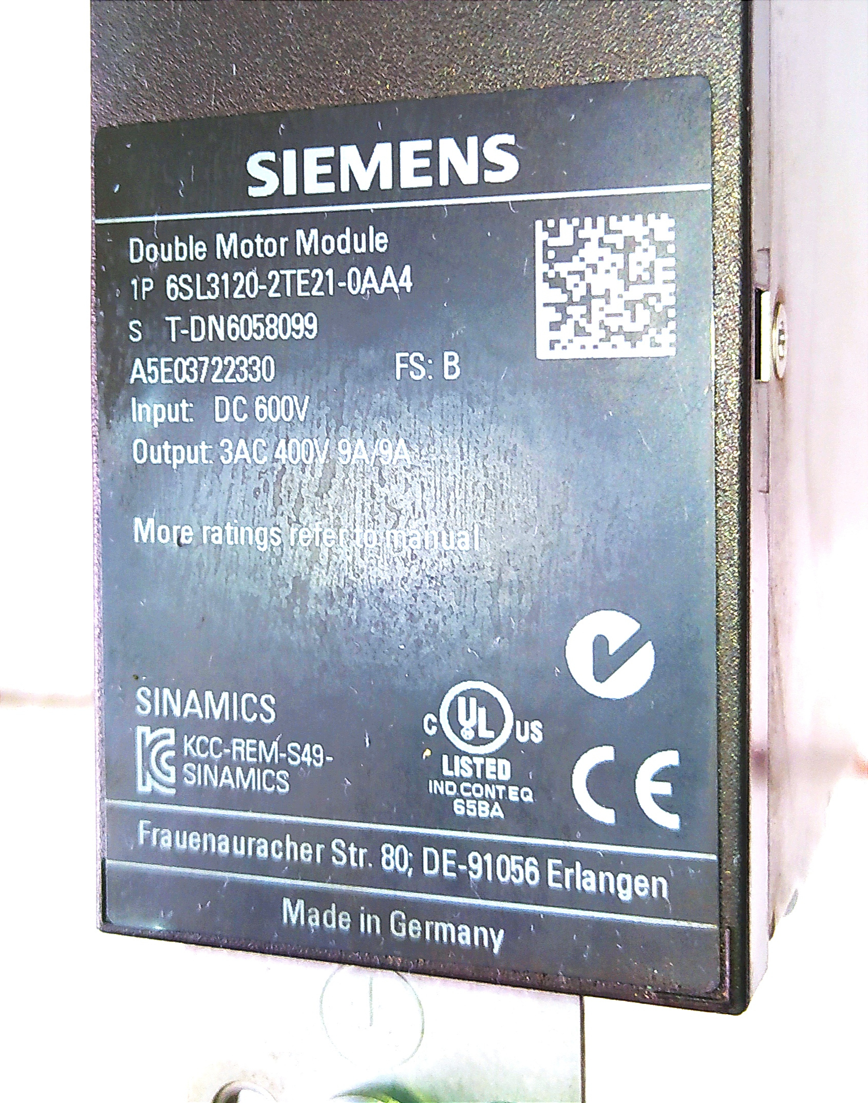 Siemens Sinamics S120 купить Б/У в Азове - Биржа оборудования ProСтанки
