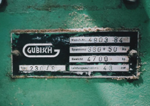 Gubisch 230/8 станок четырехсторонний