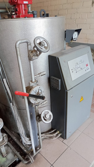 два газовых нагревателя термомасла WTO-200-40-1V с газовыми горелками Weishaupt WG 30N/1-C ZM-LN (40-350 кВт) и G1/1-T ZD (60-335