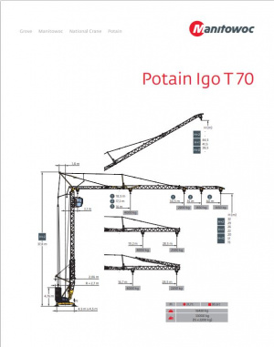 Башенный кран Potain IGO T-70