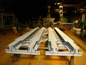 Пролетные строения инвентарные металлические для железных дорог колеи 1520 мм