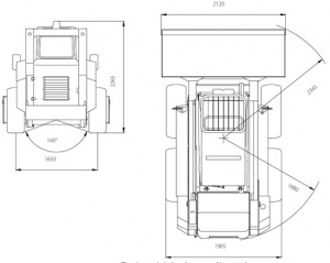 МИНИПОГРУЗЧИК С БОРТОВЫМ ПОВОРОТОМ LOCUST L1203