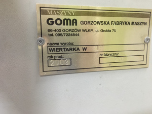 Сверлильно-присадочный станок GOMA W19