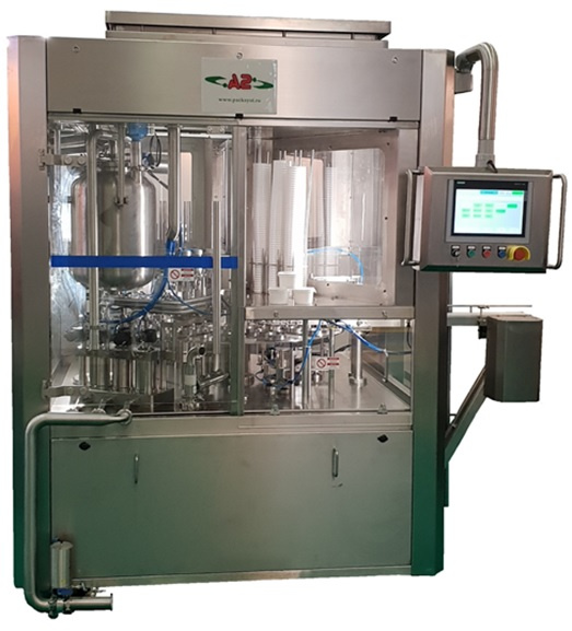 Автомат карусельного типа для расфасовки и герметизации жидких и пастообразных продуктов