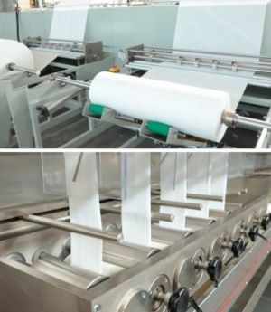 Автоматическую линию для производства и упаковки влажных салфеток CD-1800