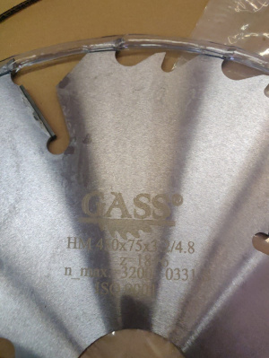 Пилы дисковые GASS производство Корея