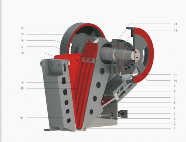 Щековая дробильная установка LIMING PE 600*900