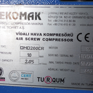 Компрессор винтовой Ekomak DMD 200 CRD 10 bar