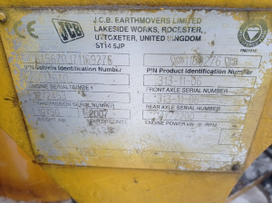 Погрузчик JCB 456 ZX; 2006 г. в., № двиг. 21737640, VIN: JCB456Z0J71169276, цвет желтый. ТС не на ходу, частично разукомплектовано. Отсутств