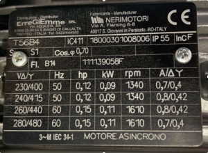 Редукто TRAMEC XC 30 Трехфазный асинхронный двигатель NeriMotori серии T, T56B4