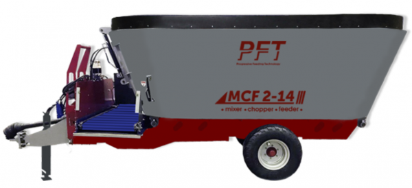 PFT MCF 2-14 (до 260 голов КРС за 1 цикл смешивания) Одноосный кормораздатчик