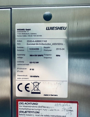 Печь конвекционная Wiesheu Euromat 64S\64L