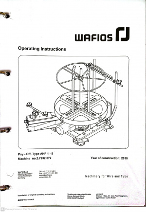 станок для гибки проволоки WAFIOS BM 30