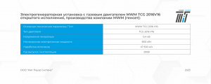 Когенерационная установка MWM TCG 2016V16