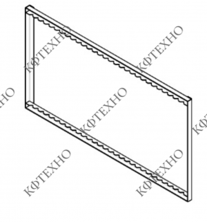 Рамка шпротная для мелкой рыбы под шампур 490-500мм 500х940х25мм 28 пазов КФТЕХНО (Россия)
