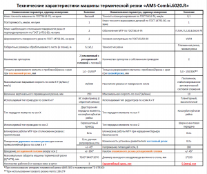 Машина термической резки "AMS-Combi.6020.R", плазма+газ, криволинейная фаска