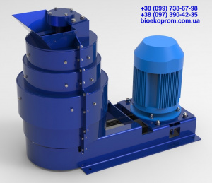 Роторно-вихревая мельница для тонкого помола 30кВт. до 5т час