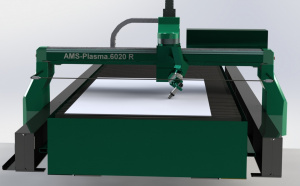 Станок плазменной резки "AMS-Plasma.6020.R", плазма+газ, криволинейная фаска