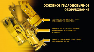 Фрезерно-гидравлическое оборудование разработки россыпных месторождений