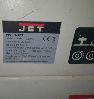 Фрезерний верстат по дереву Jet JWSS-55