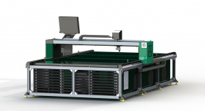 Компактный станок плазменной резки "AMS-Plasma.3015" со встроенным вытяжным столом с вентиляцией