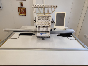 Одноголовочная 15-игольная автоматическая компактная вышивальная машина челночного стежка VELLES VE 23CW-TS2XL