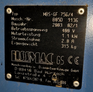 LISSMAC MBS_GF 756 (Германия) - ленточнопильный станок для пенобетона и газосиликата