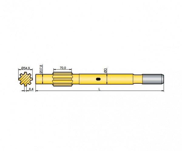 Хвостовик аналог Furukawa HD 190