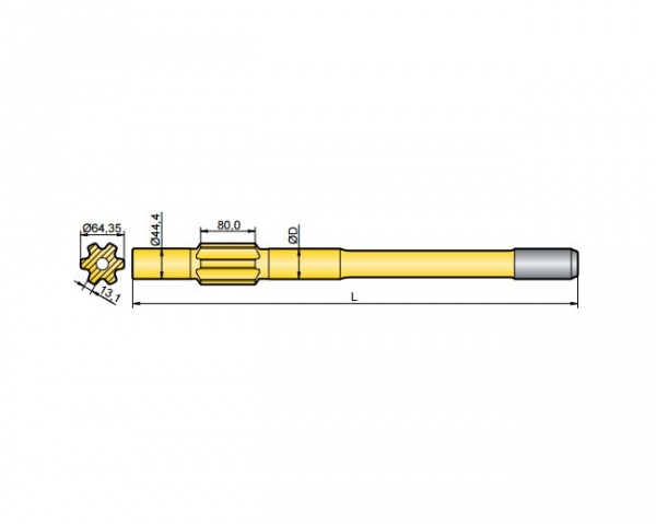 Хвостовик аналог Furukawa HD 300