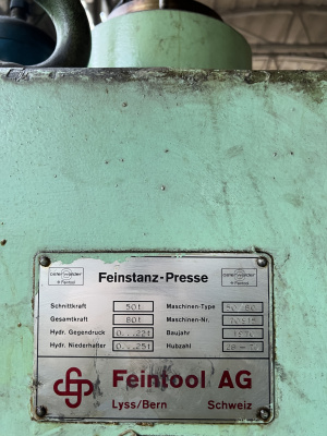 пресс-автомат для высокоточной штамповки Feintool GKP F 50\80