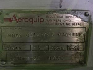 Станок для обжима РВД Eaton Aeroquip FT1049