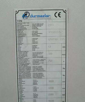 Координатно-пробивной пресс DURMA (Турция)