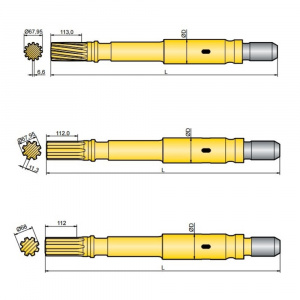 Хвостовик аналог Atlas Copco COP 4050MUX