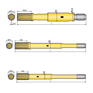 Хвостовик аналог Atlas Copco COP 3060ME, COP 3060MEX, COP 3060MUX