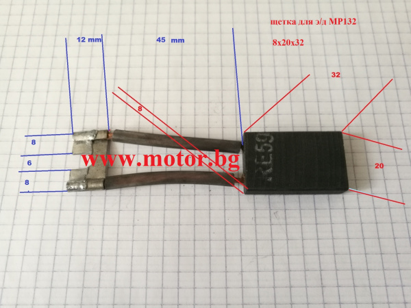 Щетки графитовые для двигатели постоянного тока Болгарии