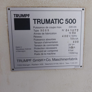 Координатно-пробивной пресс Trumatic 500R