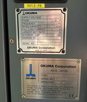 Токарный станок с осью C Okuma - LB 3000 EX MACH-ID 8519