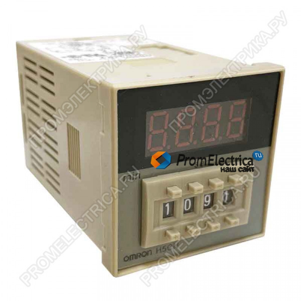 H5CN-XCN Таймер цифровой, SPDT, 100- 240 VAC, 12-48 VDC, 1 s → 99.59 min Omron