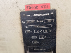 Токарный станок VDF Boehringer - DUE 560