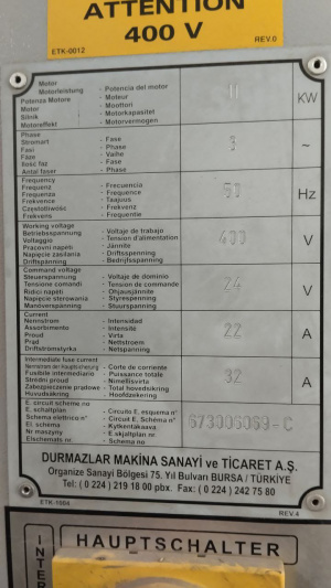 Координатно-пробивной пресс DURMA RP 6