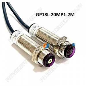 S18-2VPRL-2M 42185 промышленный оптический датчик Banner Engineering, аналог GP18L-20MP1-2M
