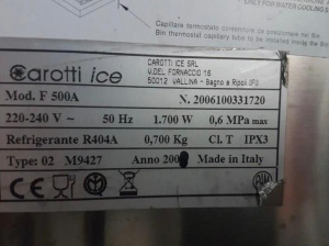 ✅ Льдогенератор Carotti Ice F 500A ✅