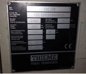 ✅ Ракельно точильный станок Thieme TSK220 ✅
