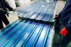 Остаток производства профилированного и гладкого композитного листа 200 000 м2 Аренда стеклопластиковой линии