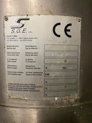 Линия розлива ПЭТ 6000 бут/час на 1,5л SGE & SIPA, Италия