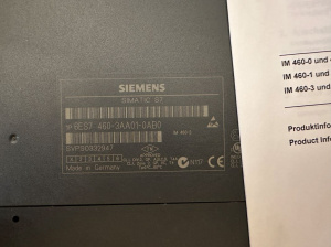 SIEMENS SIMATIC 6ES7460-3AA01-0AB0 ИНТЕРФЕЙСНЫЙ МОДУЛЬ, ПЕРЕДАТЧИК, ДЛЯ СИСТЕМ РАСПРЕДЕЛЕННОГО ВВОДА-ВЫВОДА